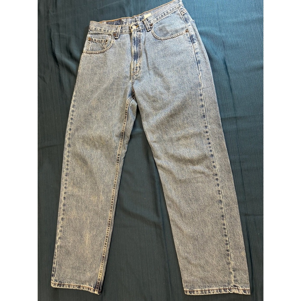 Vintage Levis 569 Loose Straight Fit Jeans Mens 33x34 Made in USA Light Wash